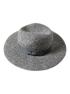Love & Lore Wool Flat Brim Hat Grey